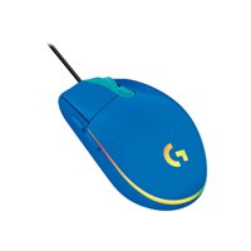 MOUSE GAMING LOGITECH G203 RGB LIGHTSYNC OPTICO USB ALAMBRICO 6 BOTONES PROGRAMABLES AZUL image 15