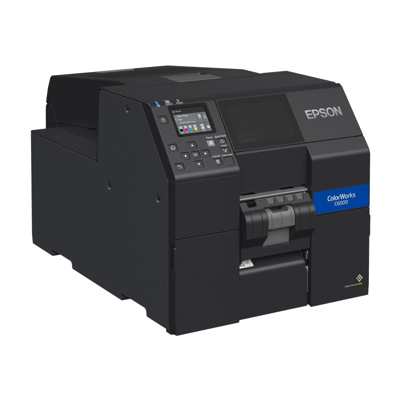 IMPRESORA DE ETIQUETAS EPSON COLORWORKS CW-C6000A, INYECCION DE TINTA A COLOR, USB, ETHERNET, CORTADOR AUTOMATICO