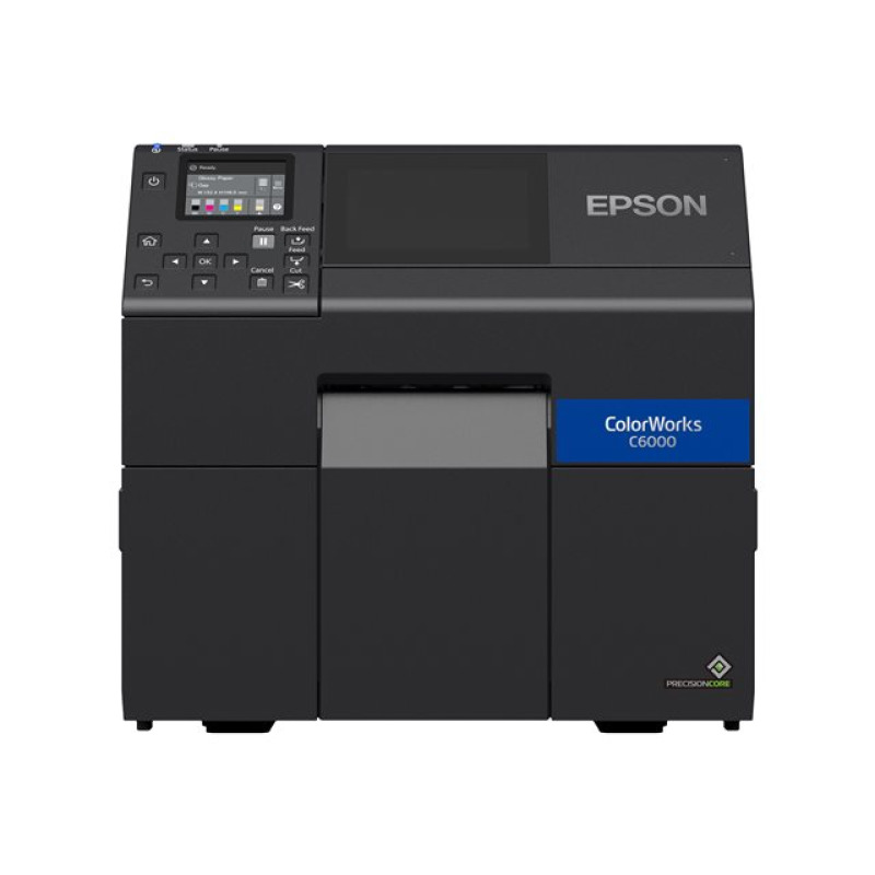 IMPRESORA DE ETIQUETAS EPSON COLORWORKS CW-C6000A, INYECCION DE TINTA A COLOR, USB, ETHERNET, CORTADOR AUTOMATICO