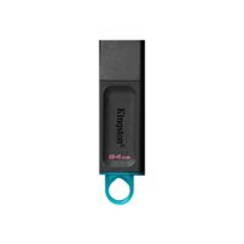 MEMORIA FLASH USB KINGSTON DATA TRAVELER EXODIA 64GB GEN 1 3.2 TIPO A NEGRO C/ANILLO AZUL OCEAN (DTX/64GB) image 5
