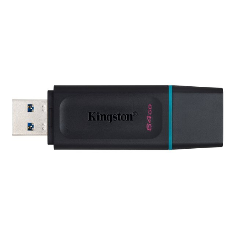 MEMORIA FLASH USB KINGSTON DATA TRAVELER EXODIA 64GB GEN 1 3.2 TIPO A NEGRO C/ANILLO AZUL OCEAN (DTX/64GB) image 8