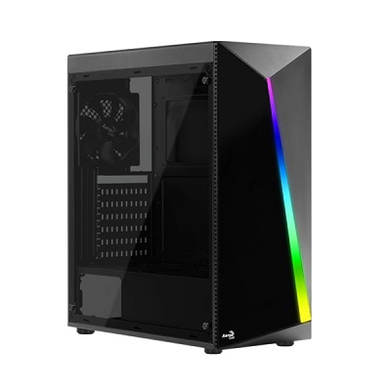 GAB AEROCOOL SHARD CRIST TEMP, NEGRO, RGB, ATX image 2
