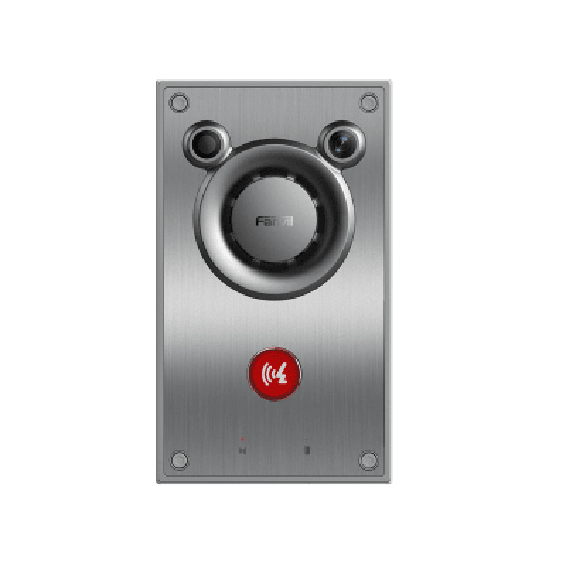 Video/ Intercomunicador IP Altavoz 10W 2 relevadores con botón para llamada antivandálico IP66 e IK10 PoE