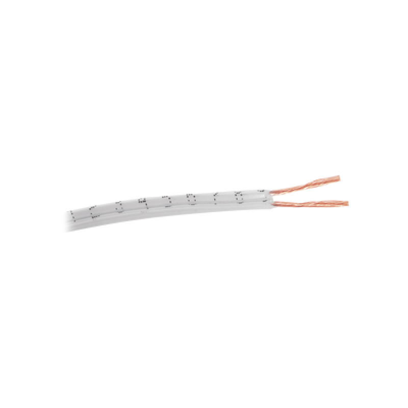 Cable 2 x 18 AWG / Tipo POT / 100 metros / NOM063SCFI / Color Blanco / Aplicaciones en electrodomésticos y electrónicos