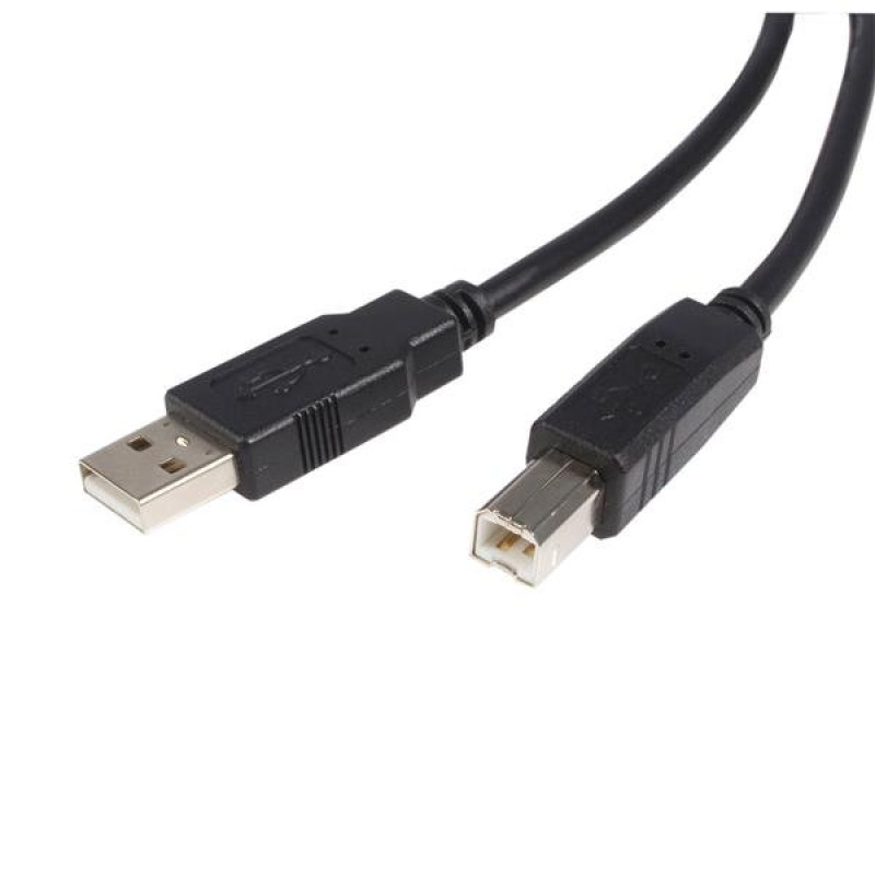 CABLE USB DE 1.8M PARA IMPRESORA - USB 2.0 CERTIFICADO - 1X USB-A MACHO - 1X USB-B MACHO - NEGRO - STARTECH.COM MOD. USB2HAB6