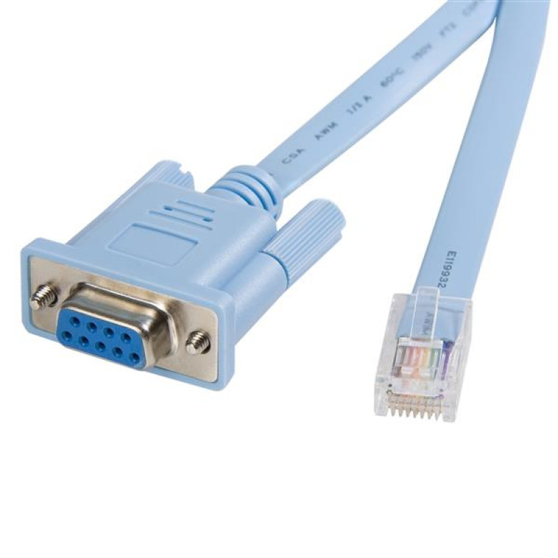 CABLE DE 1.8M PARA GESTION DE ROUTER CONSOLA CISCO RJ45 A SERIAL DB9 - ROLLOVER - MACHO A HEMBRA - STARTECH.COM MOD. DB9CONCABL6 image 3