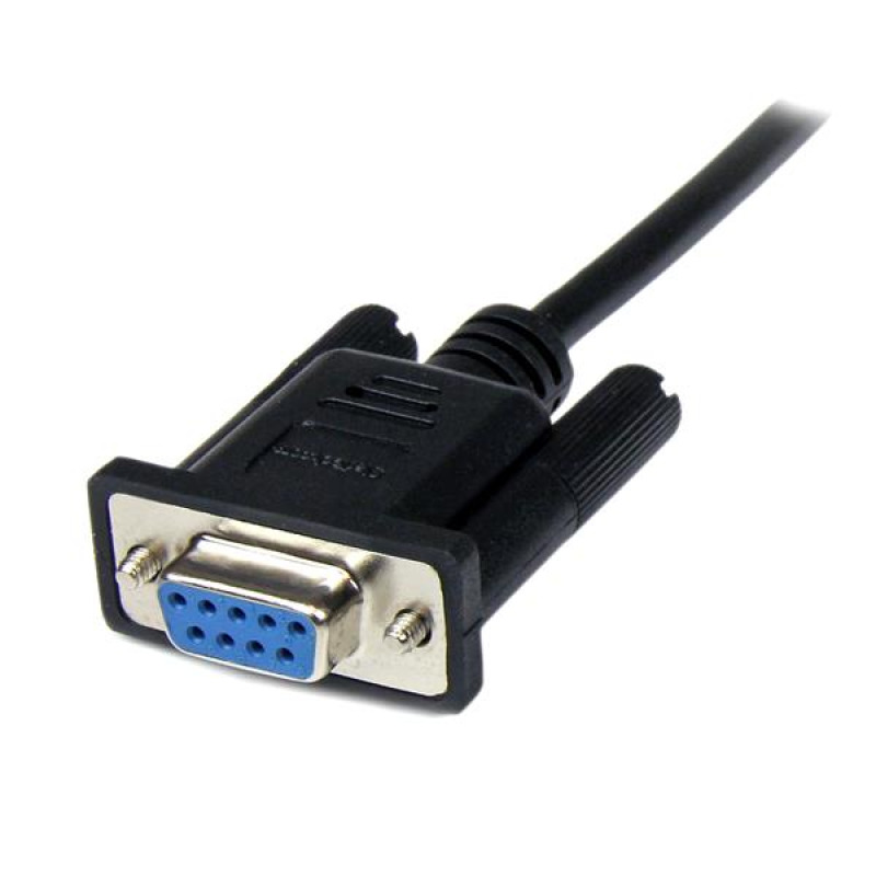 CABLE SERIAL DE 2M MODEM NULO NULL SERIAL DB9 HEMBRA A MACHO - NEGRO - STARTECH.COM MOD. SCNM9FM2MBK image 17