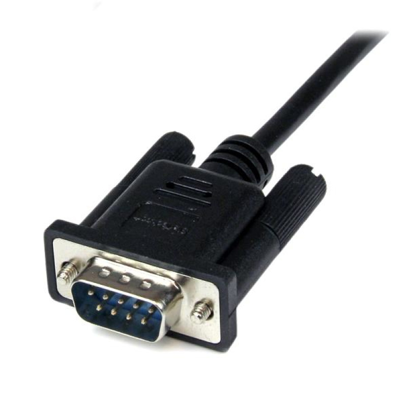 CABLE SERIAL DE 2M MODEM NULO NULL SERIAL DB9 HEMBRA A MACHO - NEGRO - STARTECH.COM MOD. SCNM9FM2MBK image 19