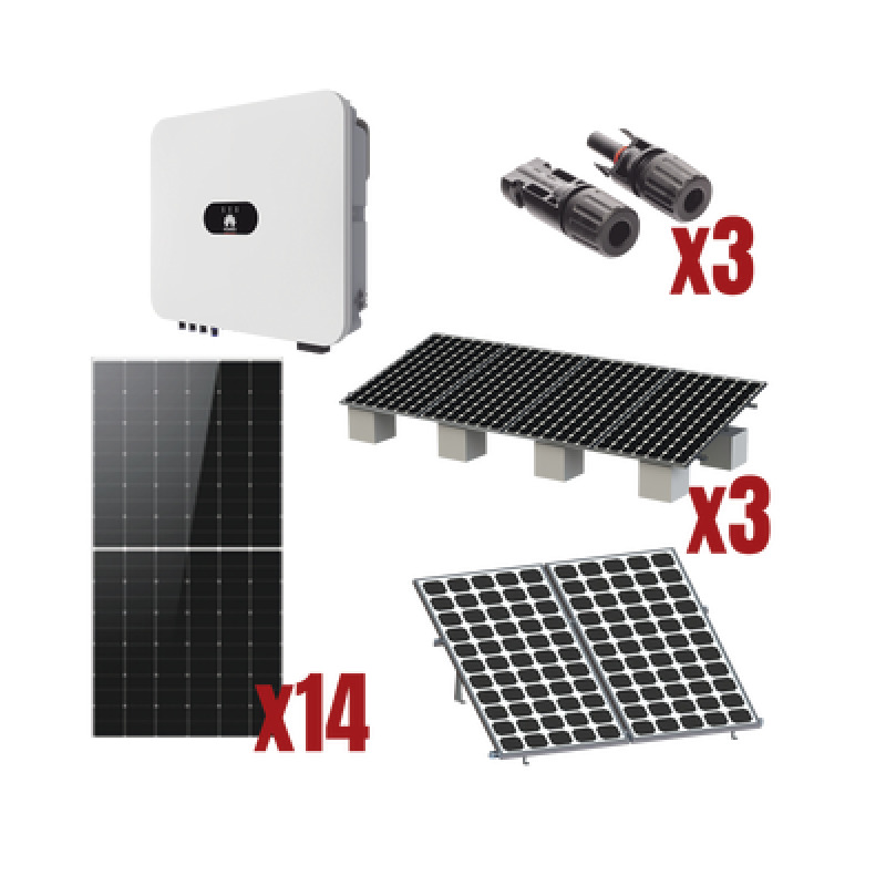 Kit Solar Interconexion  / 8kW  220Vca / Inversor HUAWEI/ Montaje Incluido  