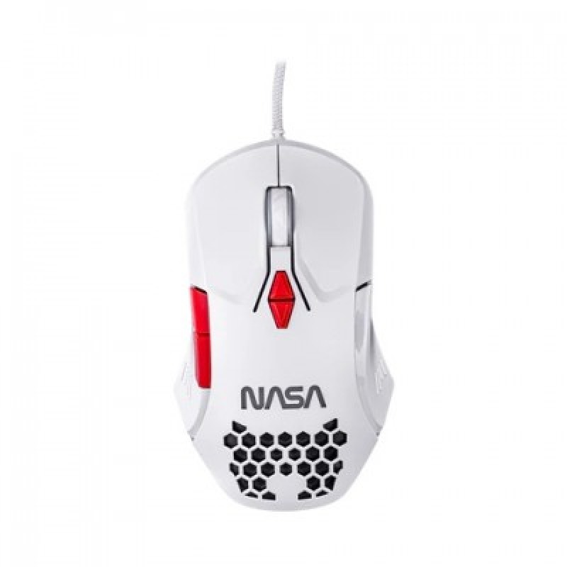 MOUSE GAMER NASA BY TECHZONE NS-GM04 ALAMBRICO LED RGB BLANCO