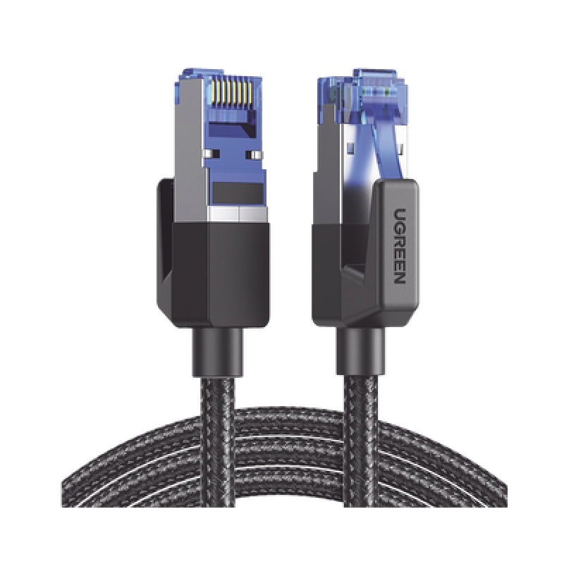 Cable Ethernet Cat8 CLASS F/FTP Redondo con Malla de Nylon 1 Metro