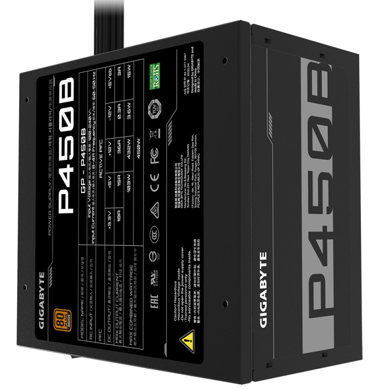FUENTE DE PODER GIGABYTE 450W /80 PLUS BRONZE/NEGRO/ATX/NO MODULAR image 17