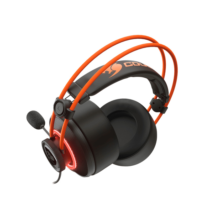 DIADEMA COUGAR IMMERSA PRO PRIX, NEGRO/NARANJA image 17