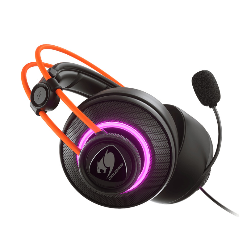 DIADEMA COUGAR IMMERSA PRO PRIX, NEGRO/NARANJA image 18