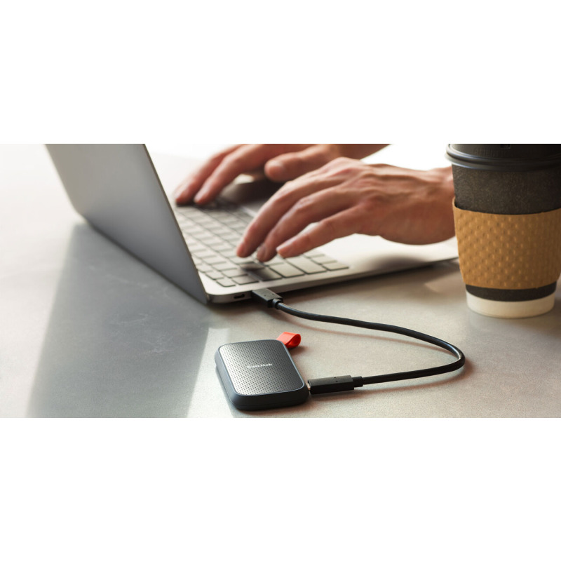 UNIDAD DE ESTADO SOLIDO EXTERNO SANDISK 480GB USB 3.2 VELOCIDAD DE LECT. 520 MB/S USO RUDO SDSSDE30-480G-G25 image 6