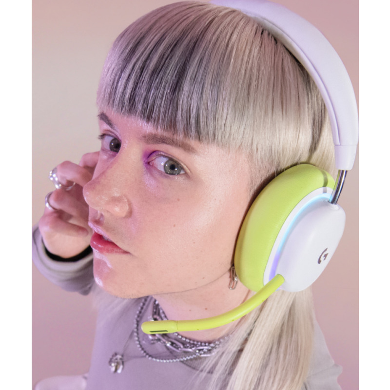 AUDIFONOS GAMING LOGITECH G735 RGB INALAMBRICO RECARGABLE TIPO-C HASTA 56HRS DE USO BLANCO image 6