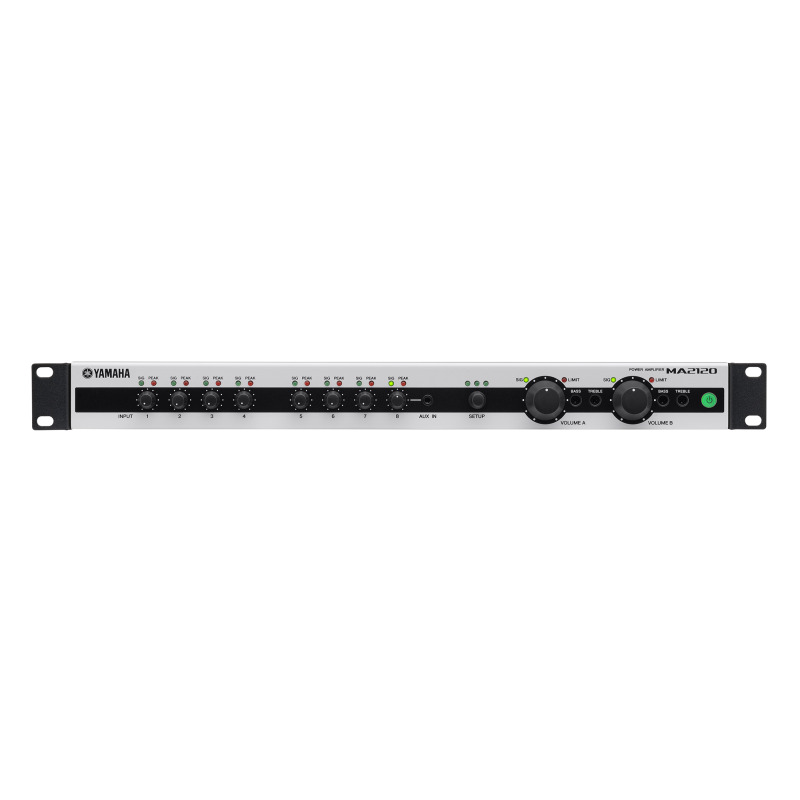 Mezclador Amplificador | 2 zonas | 120w a 70/100V | 100w a 8 | DSP Integrado