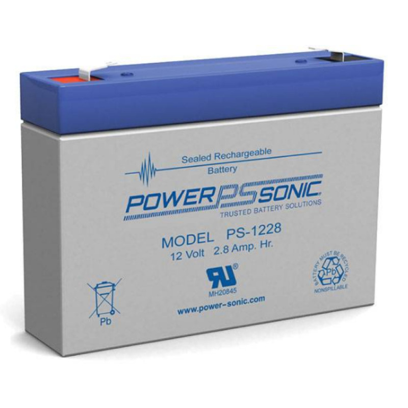 Batería 12V 28AH Para Respaldo Tecnologías AGM/VRLA 5 Años Vida Útil Terminales F1 Reconocida UL