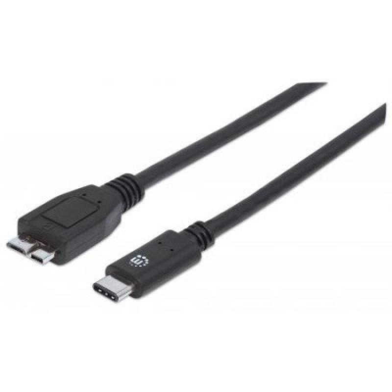 CABLE USB,MANHATTAN,353397,-C V3.1, C-MICRO B 1.0M NEGRO image 2