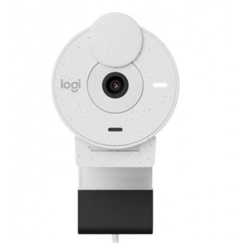 WEBCAM LOGITECH BRIO 300 COLOR OFF WHITE FHD 1080 A 30 FPS AUTO ENFOQUE, MICROFONO USB-C 3.1 WIN/MAC OS