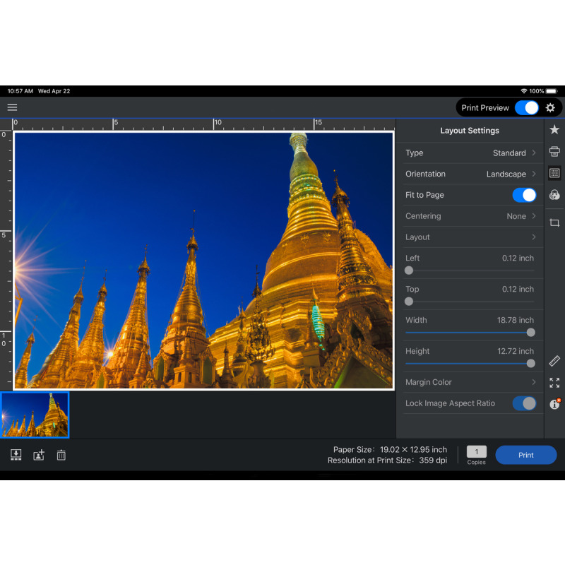 PLOTTER EPSON SURECOLOR P700, IMPRESORA, 13 PULGADAS, USB, WIFI, ETHERNET (RED), 5760 X 1440 DPI image 3