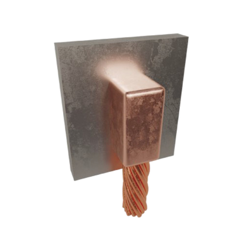 Molde para Soldadura Exotérmica para Cable 4/0 AWG a Superficie de Acero en Vertical a 90