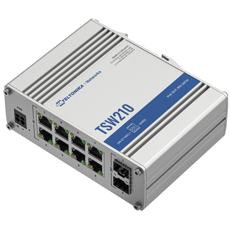 Switch Industrial NoAdministrable 8 puertos Gigabit 2 SFP 1G image 6