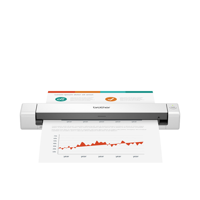 ESCANER BROTHER DS640, PORTATIL, VELOCIDAD DE ESCANEO DE 15 PPM, CONECTIVIDAD USB 3.0 image 3