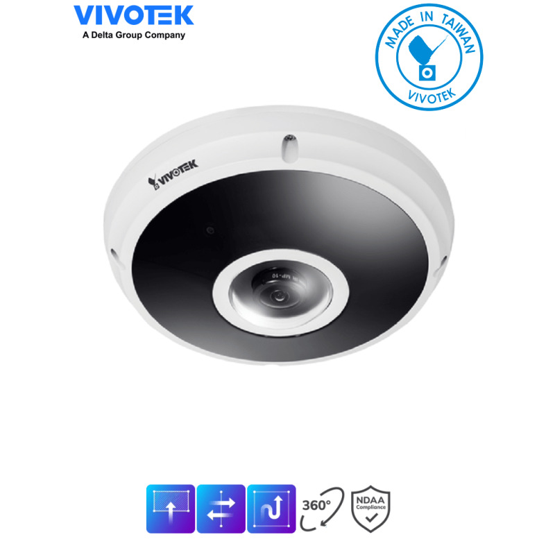 VIVOTEK FE931-EHV- Camara IP VORTEX Premium Series Fisheye exterior 12 Megapixeles, Smart IR II 20mts, WDR Pro, Smart Motion, Smart VCA, Smart stream III, Microfono integrado, IP66, IK10, Nema4X, SNV, NDAA, Almacenamiento Interno 512GB image 2