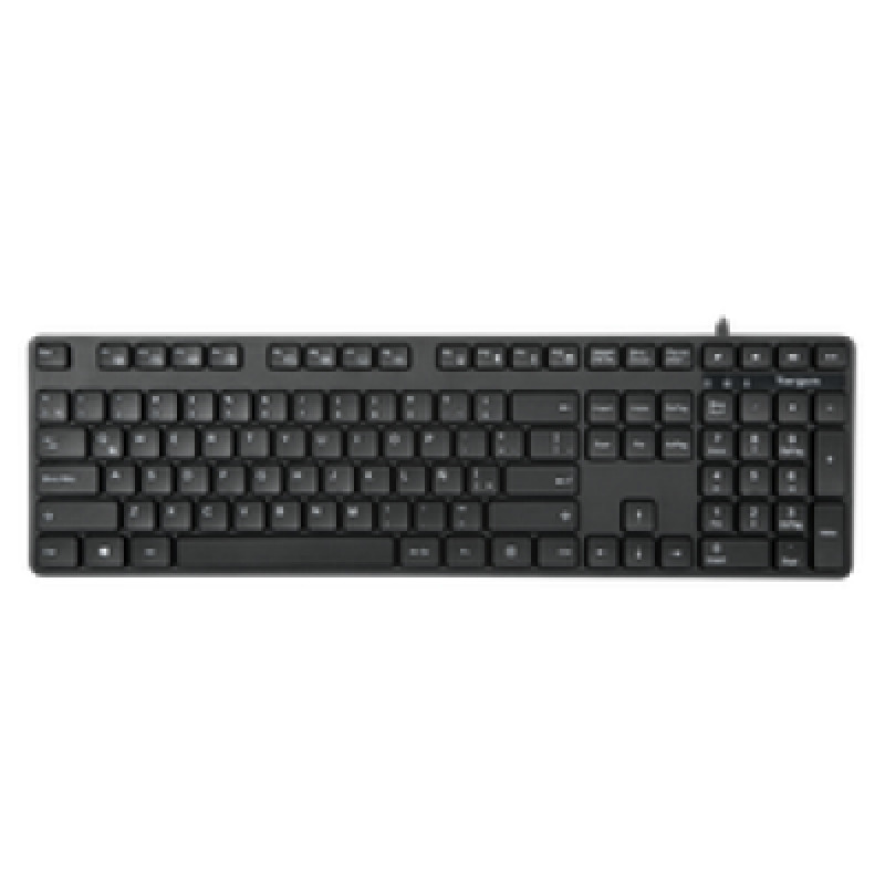 TECLADO ALAMBRICO TARGUS AKB30ES, USB, ESTANDAR, QWERTY, COLOR NEGRO. image 2