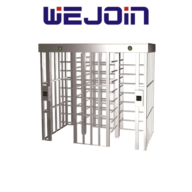 WEJOIN WJFTH613B - Torniquete de Doble Carril de Cuerpo Completo Bidireccional en Acero 304 Inoxidable IP68 para Exterior 5 Millones de Ciclos pase 25-35 Personas por Minuto Compatible con Controles de Acceso
