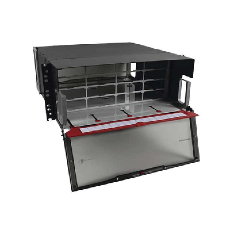 Distribuidor de Fibra Óptica de Alta Densidad LigthVerse Pro Para Rack de 19in Acepta 16 Placas Plug and Play Hasta 384 Fibras 4 UR