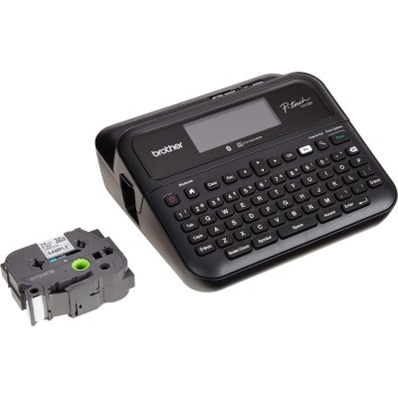 ROTULADORA PTD610BT BROTHER ELECTRONICO PROFESIONAL CON CONEXION A PC. BLUETOOTH, USB, COMPATIBLE CON CINTAS LAMINADAS DE 3.5MM A 24MM 