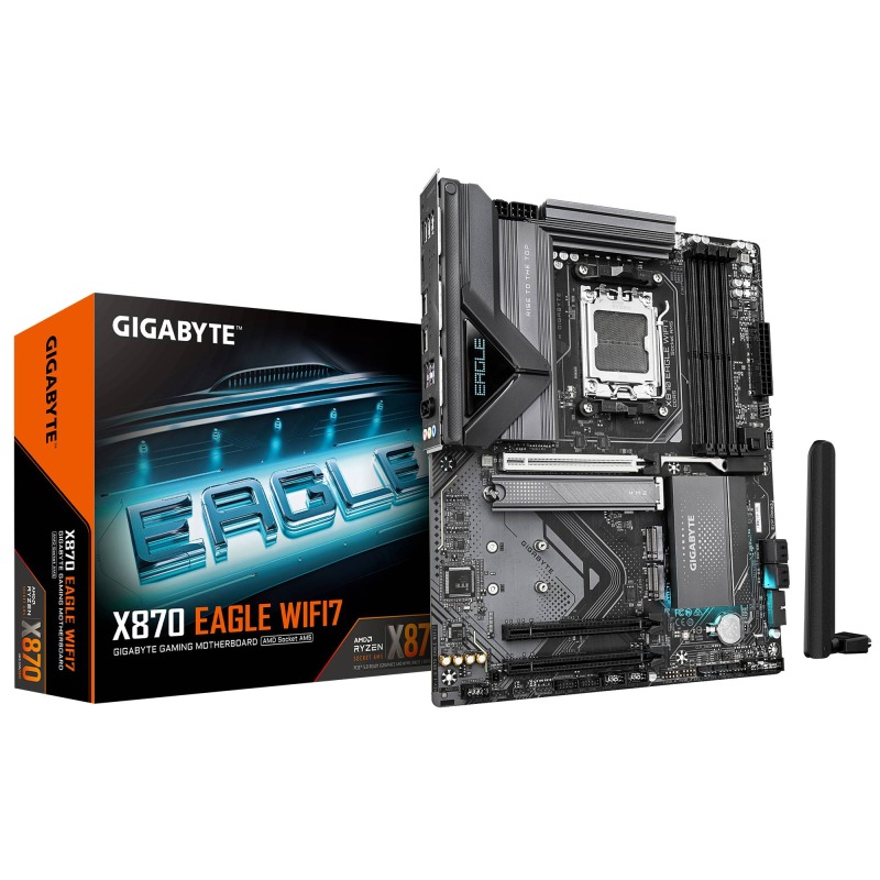 TARJETA MADRE GIGABYTE X870 EAGLE WIFI7 / SOCKET AM5 / DDR5 8200 MT/S / WIFI 7 / BT 5.4 / PCIE X16 5.0 / M.2 / ATX / GAMER image 2