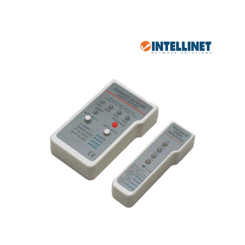 PROBADOR DE CABLE, INTELLINET ,351898, CABLES RED 4 LD,RJ45,RJ-11