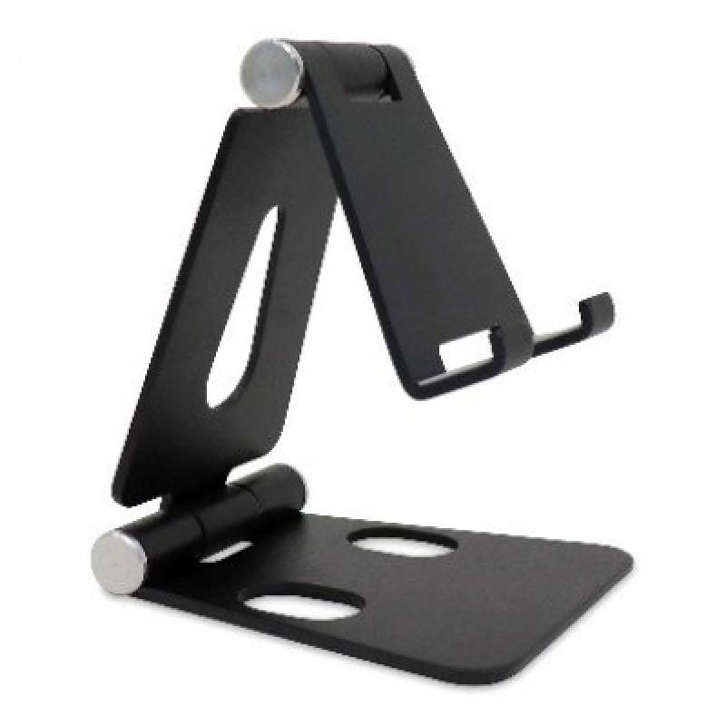 SOPORTE BROBOTIX PARA CELULAR O TABLETA, ALUMINIO, PLEGABLE, NEGRO image 3