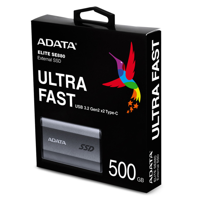 UNIDAD DE ESTADO SOLIDO SSD EXTERNO ADATA SE880 500GB PORTATIL USB 3.2 USB TIPO C GRIS TITANIO WINDOWS MAC LINIX ANDROID PS4/5 XBOX SERIES X S (AELI-SE880-500GCGY) image 6