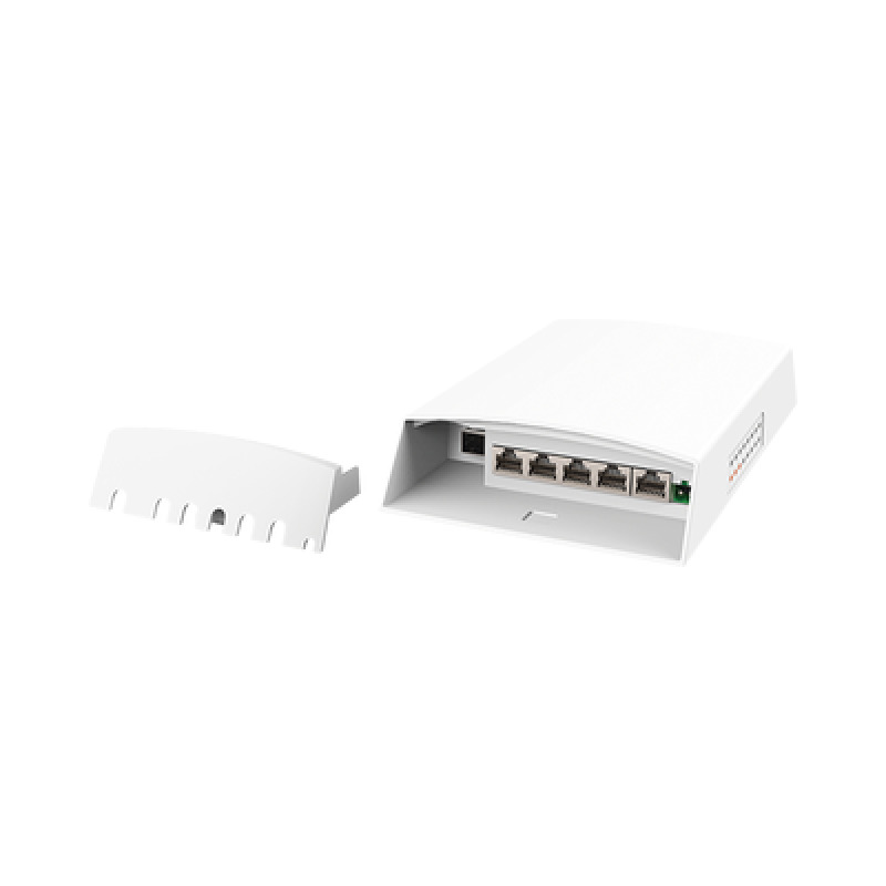 Switch CCTV PoE para Exterior / No administrable / PoE Entrada 8023 bt Hasta 60W / 1 Puerto PoE salida 24V pasivo Hasta 12W /  3 puertos PoE 8023 at Hasta 30W /  Ideal para Aplicaciones CCTV con Enlaces Inalámbricos