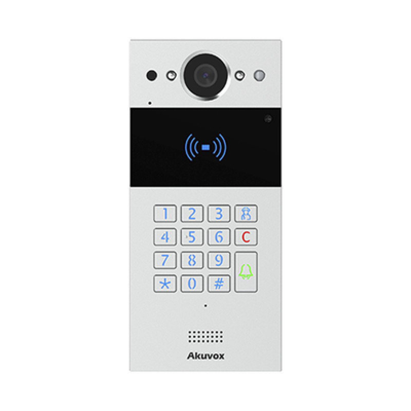 Videoportero SIP / Teclado y Lector de Tarjeta / Notificación App / Notificación Llamada Telefónica / Configuración en la Nube / POE / IP65 / Cámara de 2 MP / NFC / PIN Temporal para Visitas / Control de 2 Puertas image 3