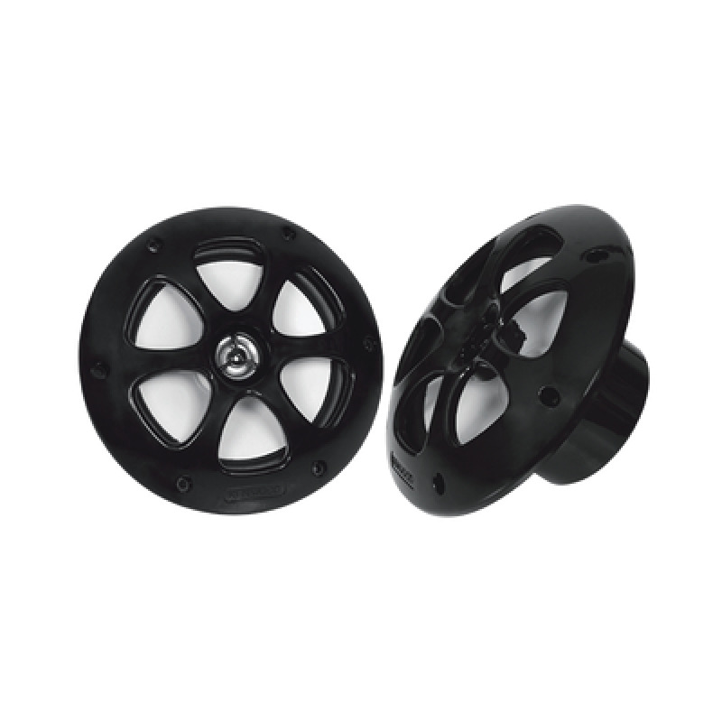 Par de altavoces fabricado en grado marinos en color negro de 65  de 100 W de entrada máxima