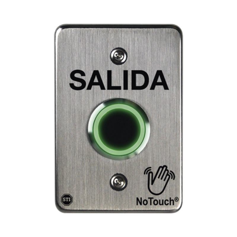 Interruptor IR NoTouch de Acero Inoxidable Salida Única SALIDA