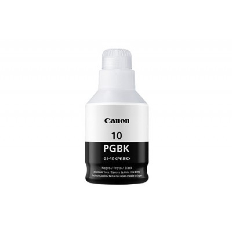 BOTELLA DE TINTA CANON GI-10PGBK NEGRA,RENDIMIENTO 8,300 PAGINAS,COMPATIBLE G6010,G5010,GM2010 image 2