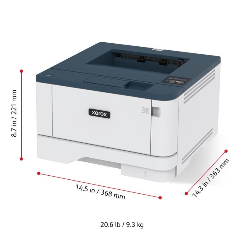 IMPRESORA XEROX B310, 42PPM, LASER MONOCROMATICA, USB 2.0, ETHERNET RED, WIFI, DUPLEX, CARTA, A4 image 5