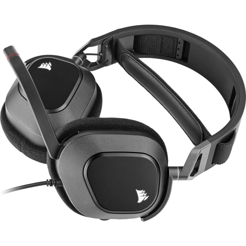 AURICULARES PREMIUM PARA JUEGOS CON SONIDO ENVOLVENTE 7.1 CORSAIR HS80 RGB USB,/NEGRO (CA-9011237-NA) image 4