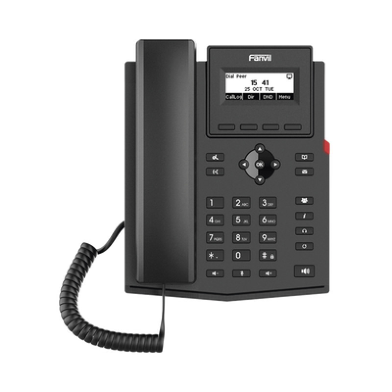 Teléfono IP WiFi empresarial para 2 líneas SIP con pantalla LCD Códec Opus conferencia de 6 vías image 2