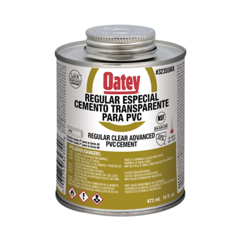 Pegamento / Cemento Claro de 473 ml para Tubo Conduit PVC Pesado