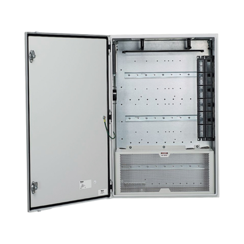 Gabinete de Zona de Instalación en Pared Diseñado Para Dos Switches Uso Industrial con Clasificación UL tipo IP66 y 4/12 Color Gris