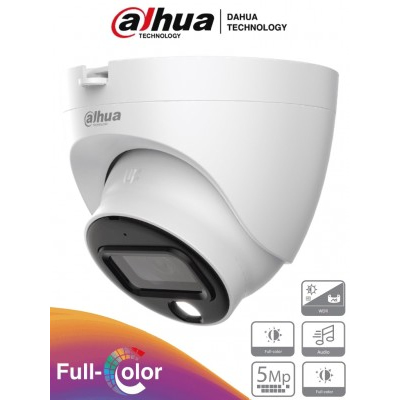 DAHUA HDW1509TLQ-A-LED - Camara Domo Full Color de 5 Megapixeles/ Lente de 3.6mm/ Grados de apertura/ Imagen a Color 24/7/ WDR Real de 120dB/ Leds para 20 Metros/ IP67/ Instalación Rapida/ image 3