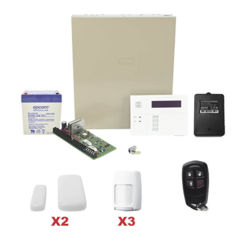 Kit inalámbrico de panel VISTA48 con teclado 6160RF receptor inalámbrico 2 contactos 5800MINI 3 PIR 5800PIR 1 Control remoto 58344 Bateria y transformador
