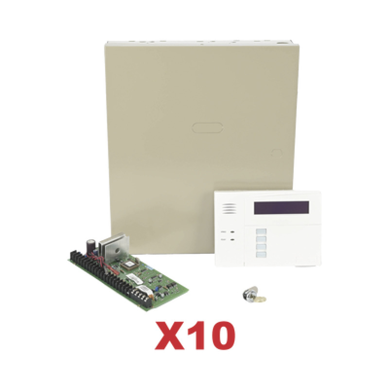 Kit de 10 Paneles de Alarma VISTA48 con Batería y Transformador